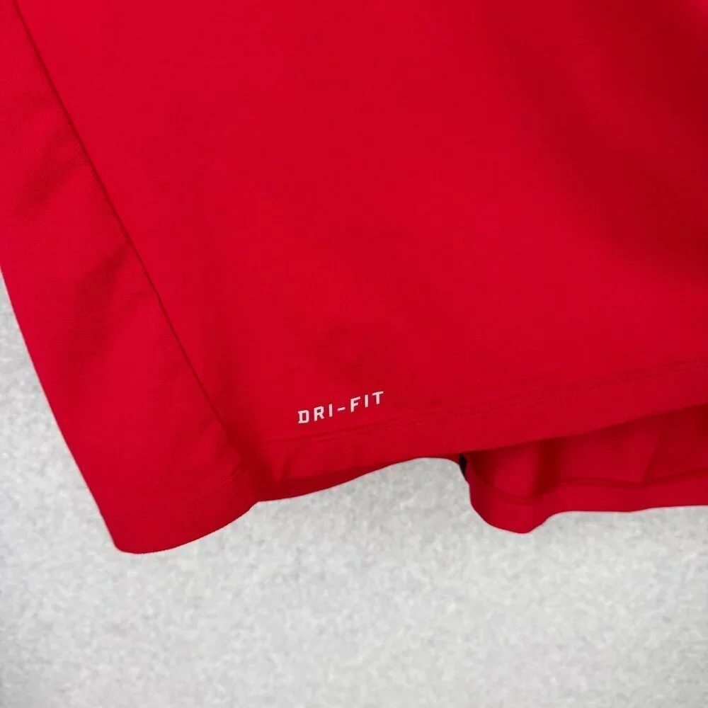 Nike Mens Trajectory Golf Polo Shirt Size XL Tiger Woods Collection Red Sunday